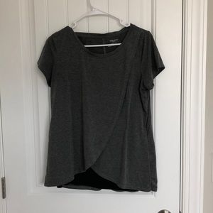 Gray motherhood maternity nursing top